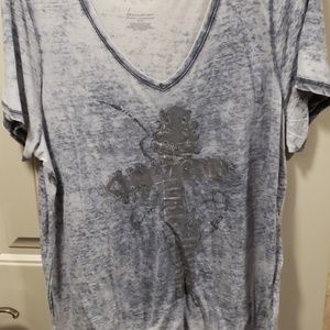 Guitar neck cross tshirt